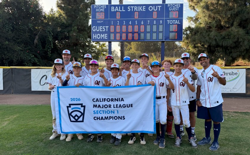 Goleta Valley South Little League Wins Section 1 Championship With 1-0 Victory Over Conejo Valley Little League