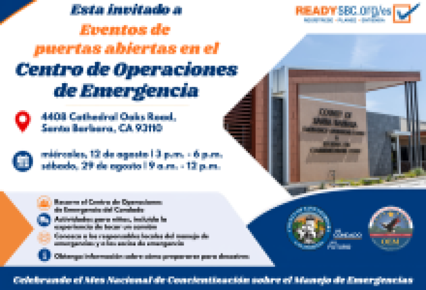 Explora el Centro de Operaciones de Emergencia del condado durante dos eventos de puertas abiertas en agosto