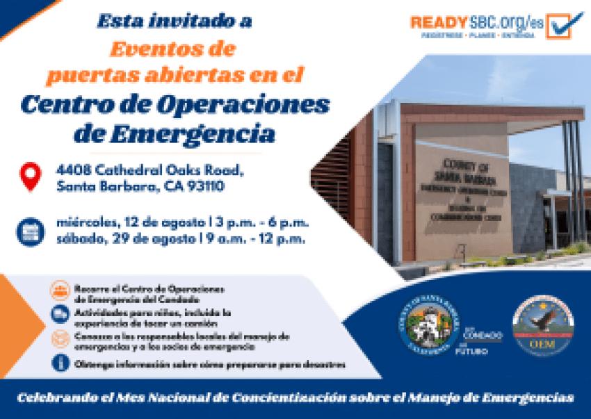 Explora el Centro de Operaciones de Emergencia del condado durante dos eventos de puertas abiertas en agosto