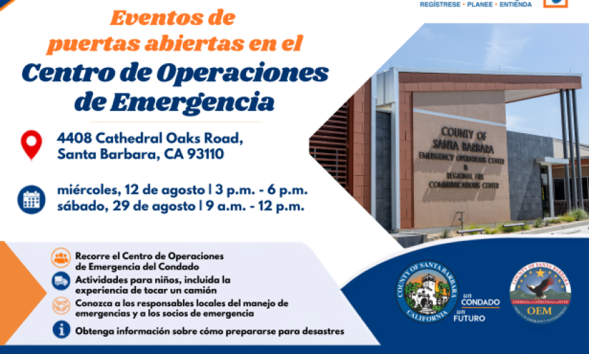 Explora el Centro de Operaciones de Emergencia del condado durante dos eventos de puertas abiertas en agosto