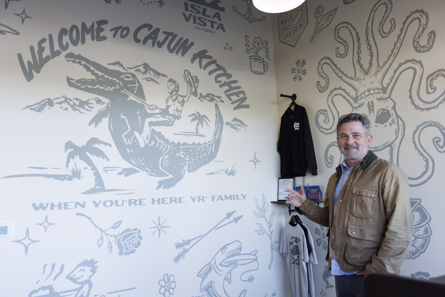 Gator Boy Rides Again: Cajun Kitchen Reopens with Familiar Mural