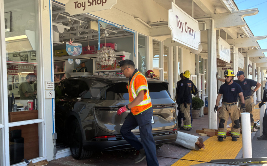 SUV Crashes into Toy Crazy in Montecito Country Mart
