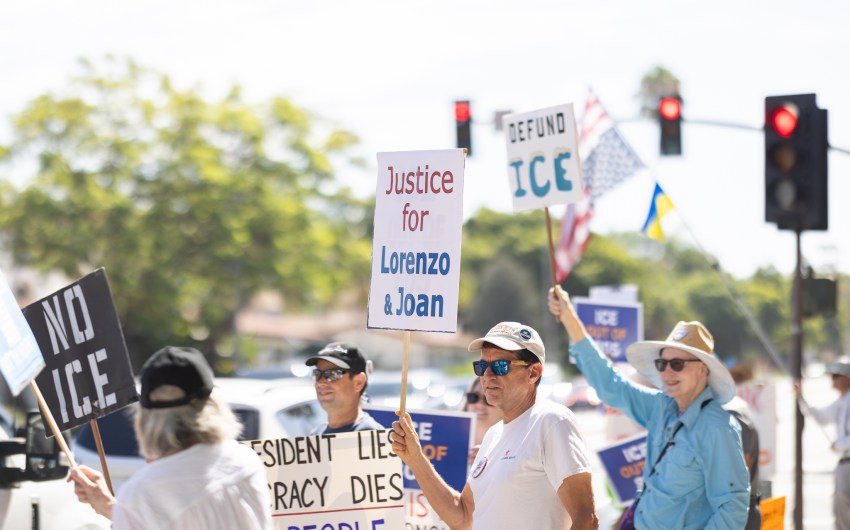 ‘Justice for All’ Protests Held in Santa Barbara, Carpinteria in Wake of ICE Killings