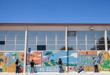 San Marcos High School Students Create Mural with Artist Michael Matheson