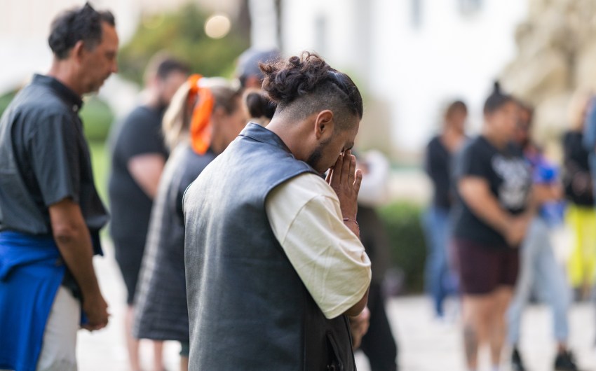 Vigil Held at Santa Barbara Courthouse for Victims of ICE Killings