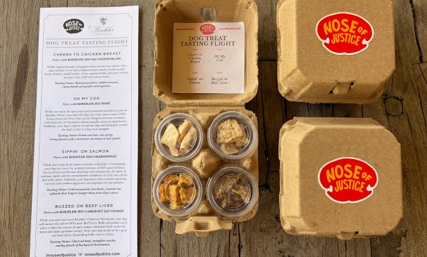 A Wine Tasting for Humans, a Treat Tasting for Dogs