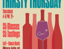 Thirsty Thursday ~ $5 Glasses & Wine Tasting