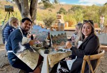 Painting in the Vineyard at Buttonwood Farm & Vine