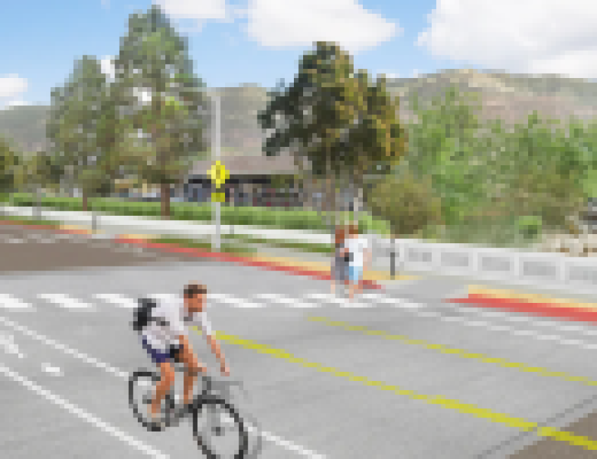 New Traffic Pattern on Upper De La Vina Street