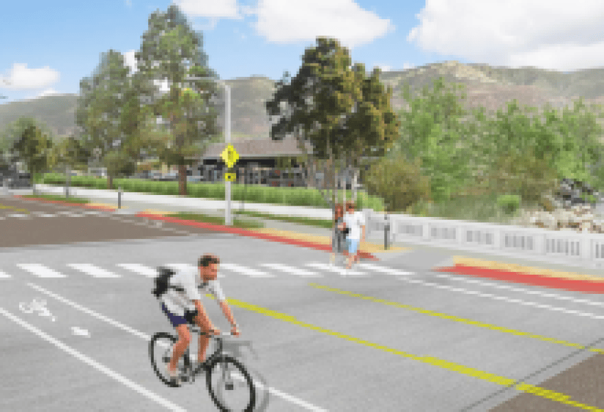 New Traffic Pattern on Upper De La Vina Street