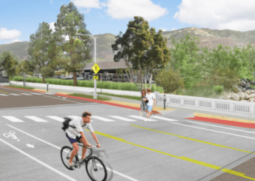 New Traffic Pattern on Upper De La Vina Street