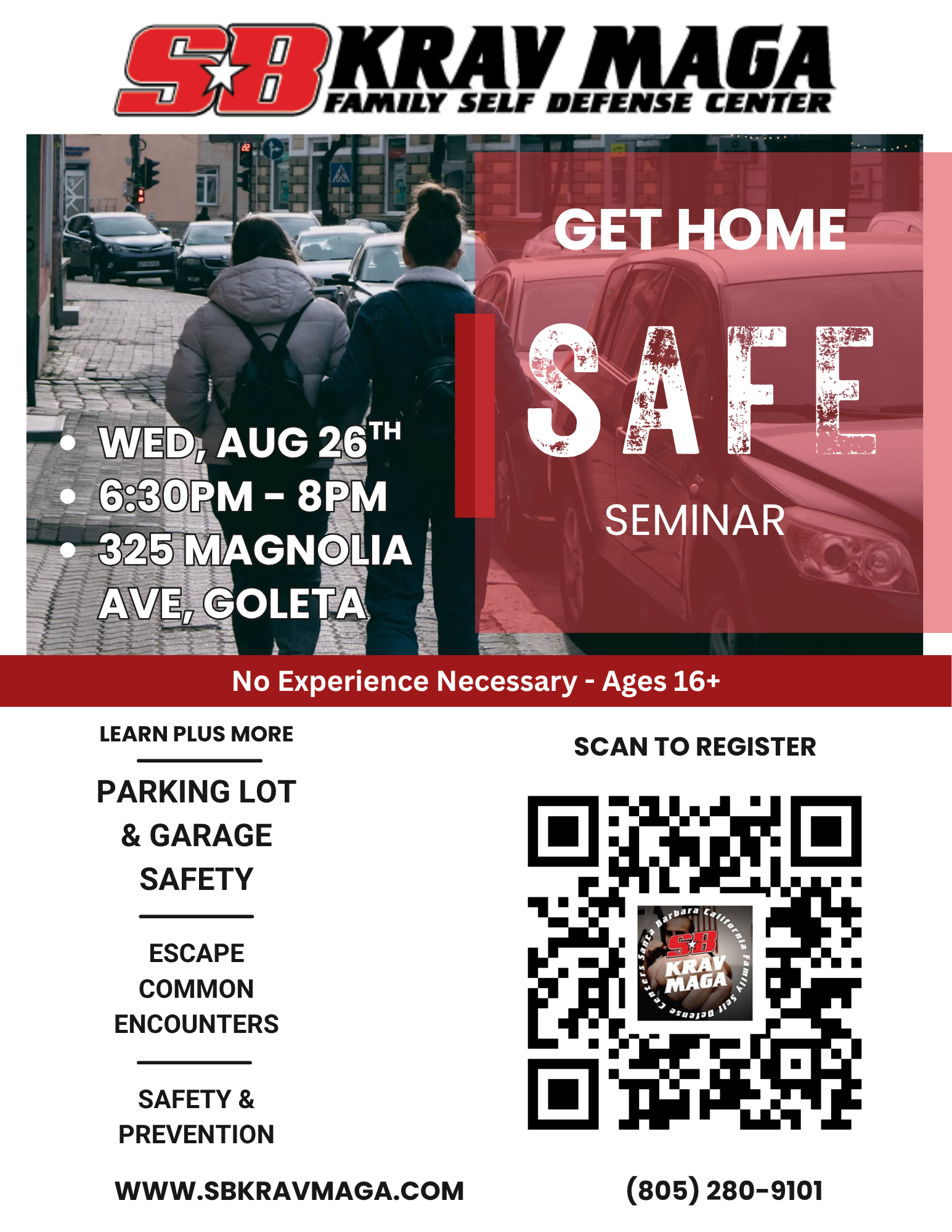 Get Home Safe Seminar/Parking Lots & Garage Safety