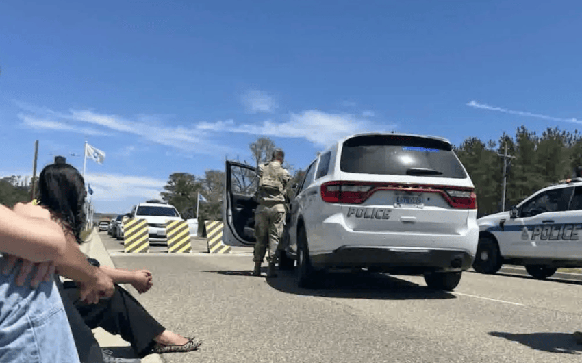 Security Police at Vandenberg Hold at Gunpoint Five Journalists Invited to an Event