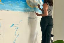 Sylvan Butera Rich Mural Painting in the Making