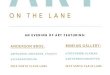 Art on The Lane: Local Artist Showings on Santa Clause Lane
