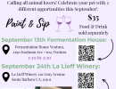 Paint & Sip at La Lieff Winery: “Paint Your Pet”
