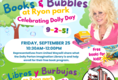 Charlotte’s Web Bookmobile Hosting Special “Dolly Day” Books & Bubbles Story Time