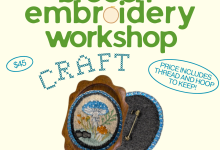 Embroidered Brooch Workshop