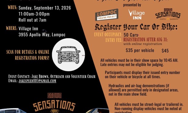 Show & Shine Car Show Brings Lowriders and Classic Cars to Lompoc this Sunday