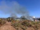 Santa Barbara County Firefighters Burn One Acre Near UCSB Lagoon 