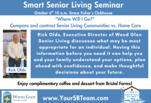 Free Smart Senior Living Seminar “Where Will I Go?”