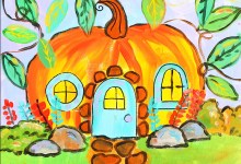 Family Art Workshop -Pumpkin House Painting