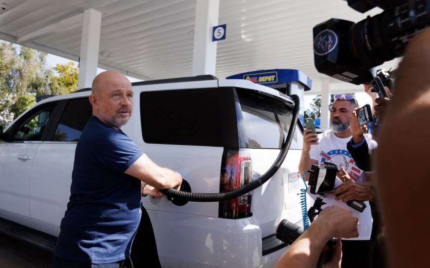 Goleta Gas Station Sells Drivers $3 Gas, Gubernatorial Candidate Steve Hilton Paid the Rest