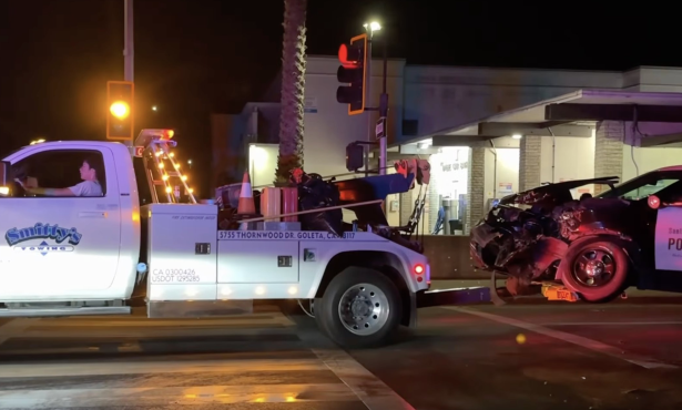 New Details Released in Santa Barbara Police Car Crash that Left Two Officers Injured