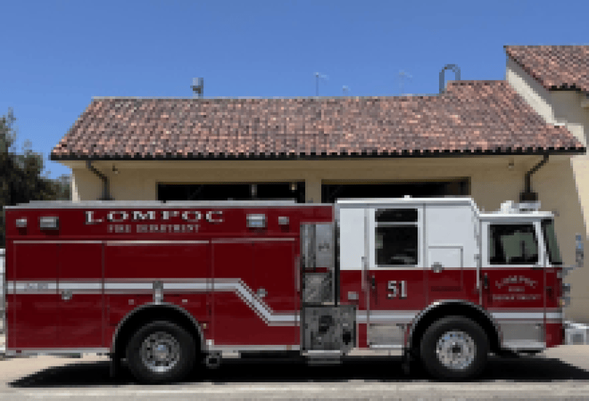Lompoc Fire Department Response to Structure Fire on Palm Drive on September 10, 2026