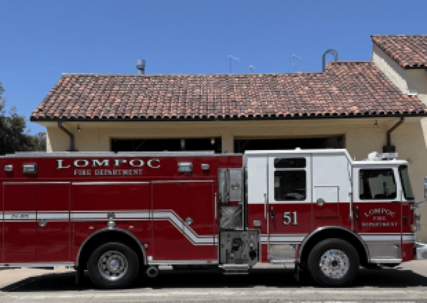 Lompoc Fire Department Response to Structure Fire on Palm Drive on September 10, 2026