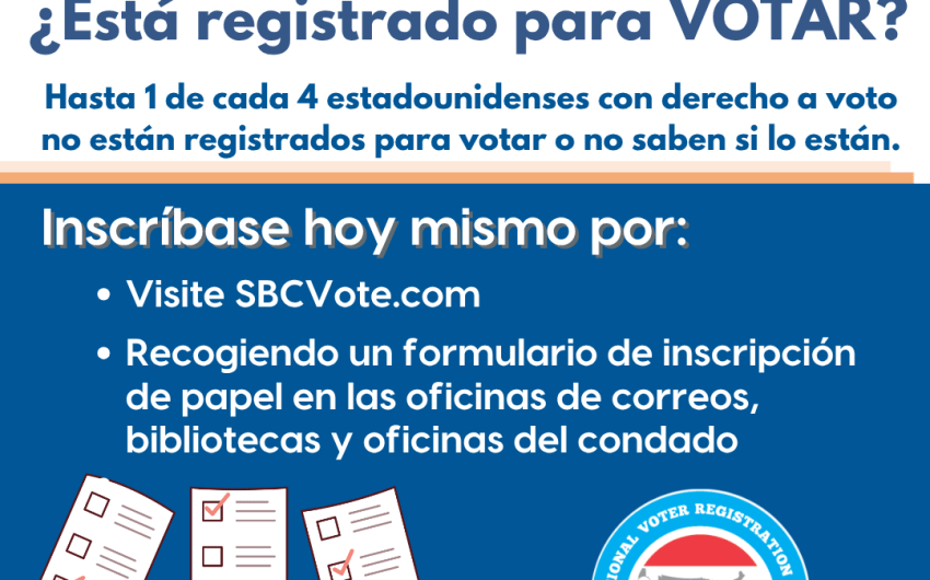 Hoy es el Día Nacional del Registro de Votantes