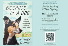 “Because of a Dog” Author Reading & Book Signing