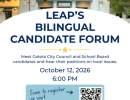 Bilingual Candidate Forum Hosted by LEAP