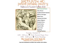 2nd Annual “Spirits in the Air: Potent Potable Poetry” Halloween Event