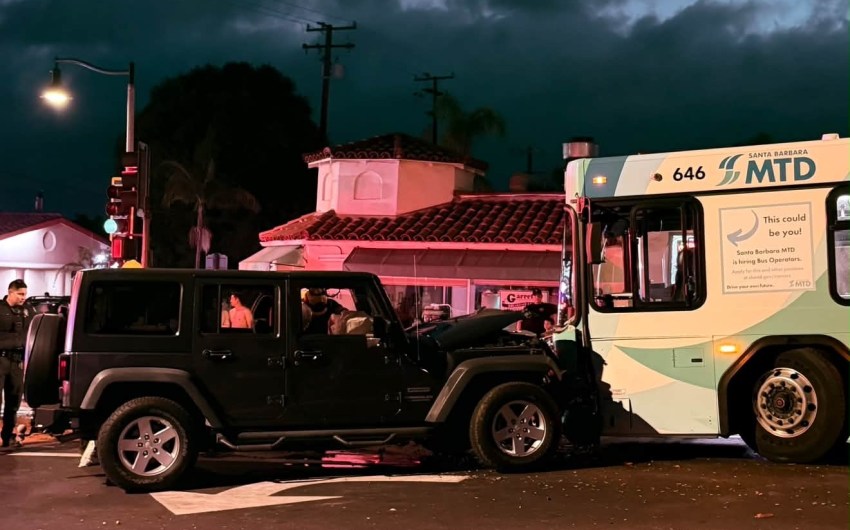 Jeep Collides with E-Bike, MTD Bus at State Street Intersection Tuesday Night