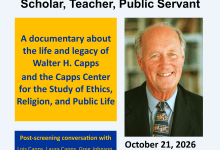 Film Screening: “A Tribute to Walter H. Capps: Scholar, Teacher, Public Servant”