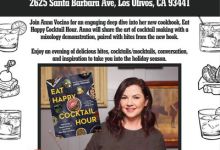 Release of Anna Vocino’s New “Eat Happy, Cocktail Hour” Cookbook