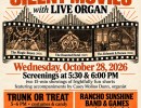 Silent Movies + Live Organ, Trunk or Treat & More