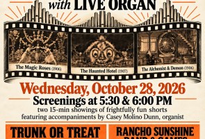 Silent Movies + Live Organ, Trunk or Treat & More