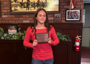SBART Press Luncheon: Jules Horton and Austin Singer Receive Athlete of the Week Awards