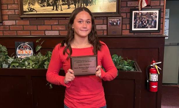 SBART Press Luncheon: Jules Horton and Austin Singer Receive Athlete of the Week Awards