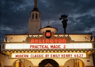Emily Henry Teases Her Next Romance Novel on the Arlington Theatre’s Santa Barbara Marquee