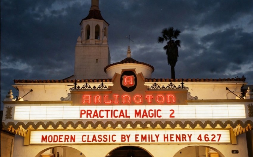 Emily Henry Teases Her Next Romance Novel on the Arlington Theatre’s Santa Barbara Marquee