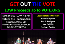 Get Out the Vote Night @ SOHO, Music Performance by Loyal Defense Workers