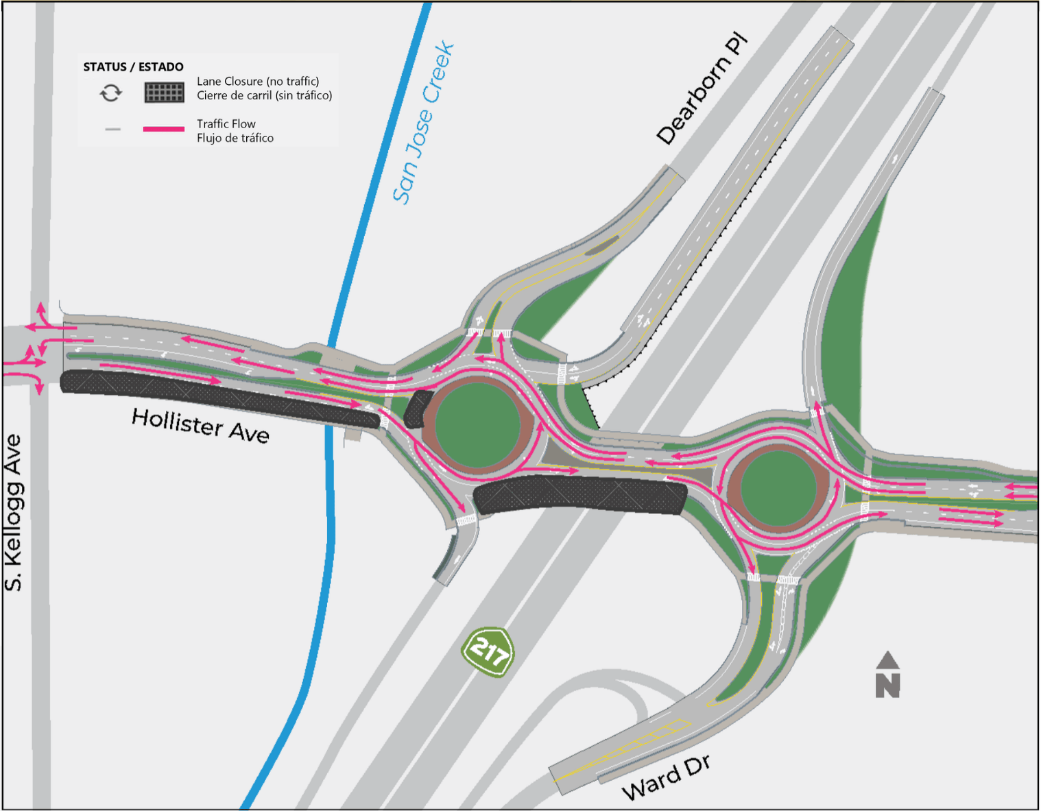 Partial Closure at Hollister Avenue Roundabout - The Santa Barbara ...