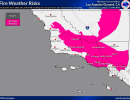 Red Flag Warning Issued for Santa Barbara County Interior Mountains