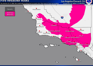 Red Flag Warning Issued for Santa Barbara County Interior Mountains