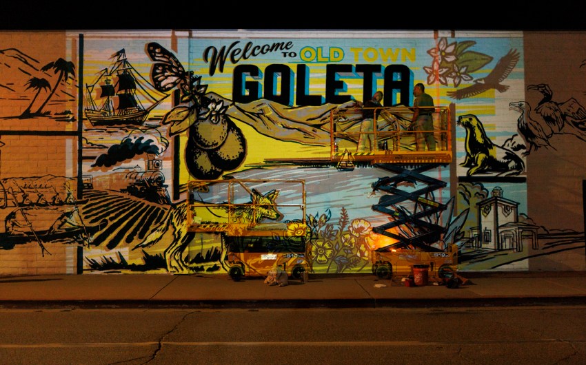 New Mural Pops Up to ‘Welcome the Way to Old Town Goleta’