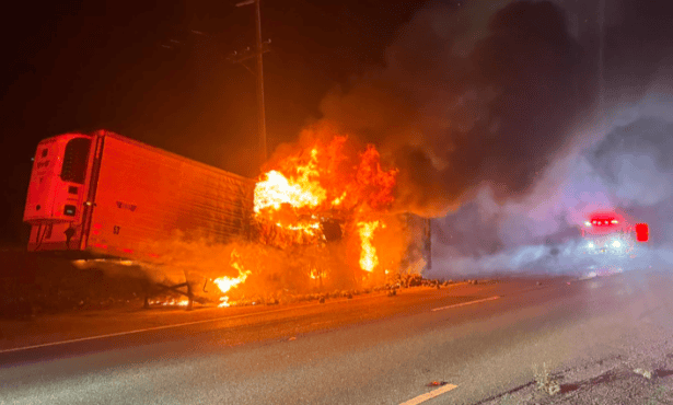 Two Fires Break Out Tuesday Morning Along Highway 101 in Santa Barbara County 