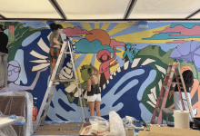 UCSB Student Artists Create Themed Mural on Campus